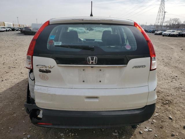 5J6RM4H39EL102625 - 2014 HONDA CR-V LX WHITE photo 6