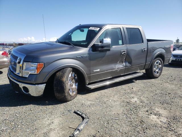 1FTFW1ET5BFA86732 - 2011 FORD F 150 SUPERCREW CHARCOAL photo 1