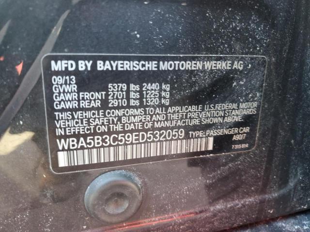 WBA5B3C59ED532059 - 2014 BMW 535 XI GRAY photo 12