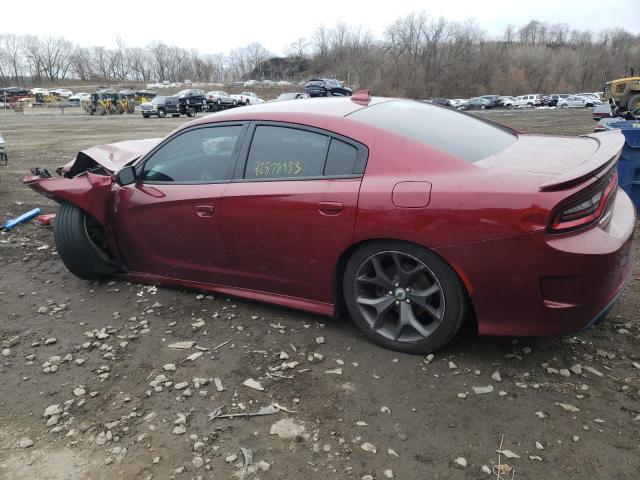 2C3CDXHG9KH512760 - 2019 DODGE CHARGER GT BURGUNDY photo 2