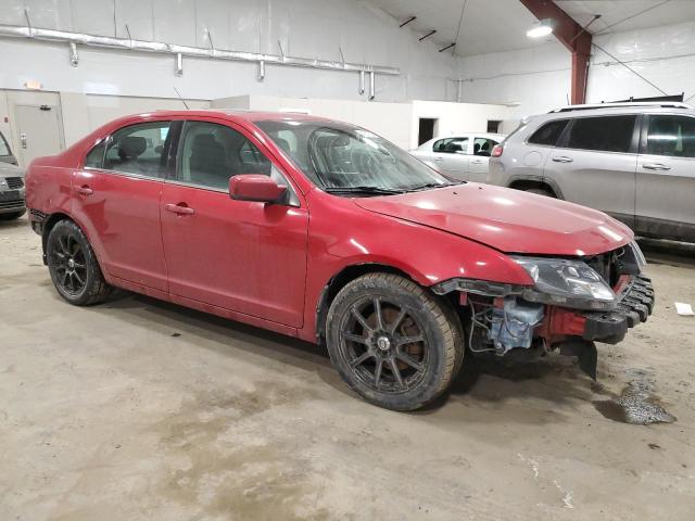 3FAHP0HA3CR253111 - 2012 FORD FUSION SE RED photo 4