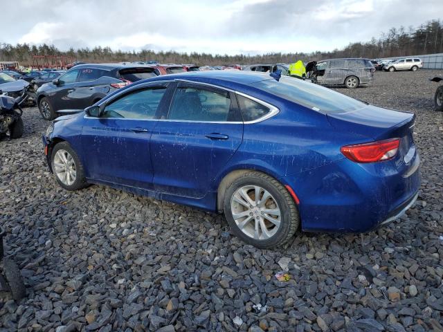 1C3CCCABXGN124283 - 2016 CHRYSLER 200 LIMITED BLUE photo 2