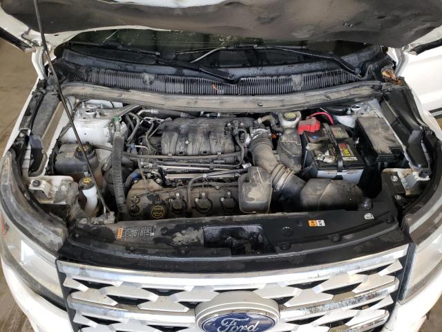 1FM5K7D80KGB07533 - 2019 FORD EXPLORER XLT WHITE photo 11