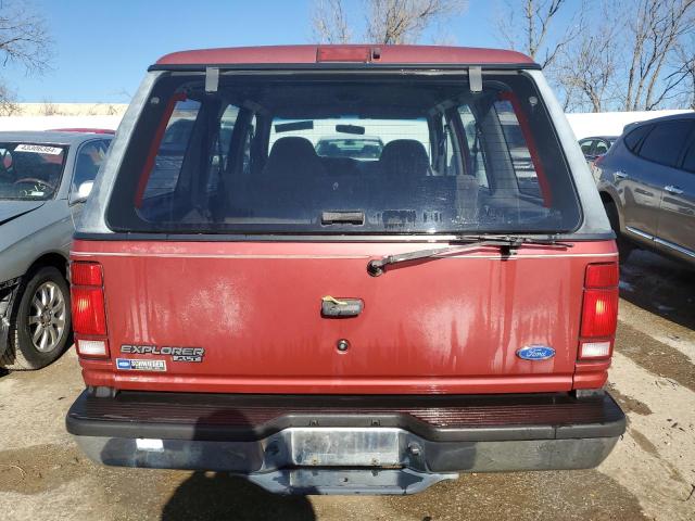 1FMDU34X7MUA77828 - 1991 FORD EXPLORER RED photo 6