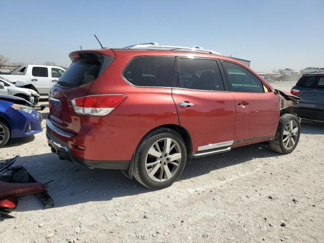 5N1AR2MN1FC708403 - 2015 NISSAN PATHFINDER S RED photo 3