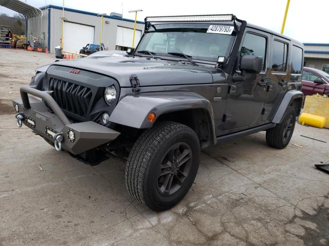 1C4BJWEG0GL314917 - 2016 JEEP WRANGLER U SAHARA GRAY photo 1