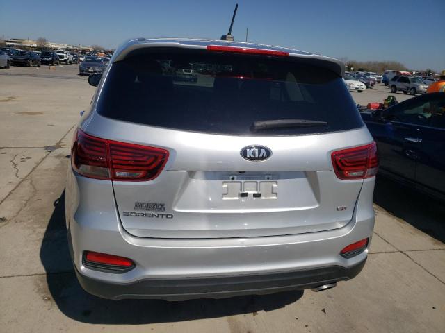 5XYPG4A37KG503614 - 2019 KIA SORENTO L SILVER photo 6