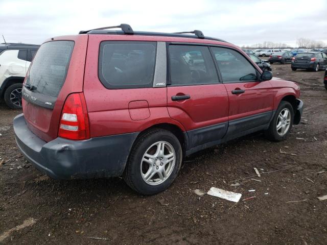 JF1SG63694H730655 - 2004 SUBARU FORESTER 2.5X RED photo 3