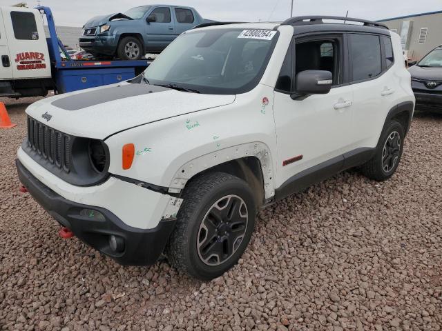 ZACCJBCB1HPF53815 - 2017 JEEP RENEGADE TRAILHAWK WHITE photo 1