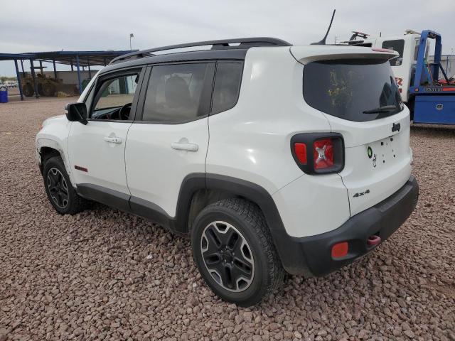 ZACCJBCB1HPF53815 - 2017 JEEP RENEGADE TRAILHAWK WHITE photo 2