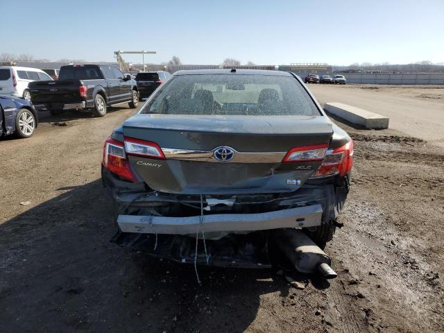 4T1BD1FK4CU057449 - 2012 TOYOTA CAMRY HYBRID GRAY photo 6