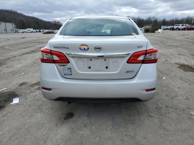 3N1AB7AP2DL649040 - 2013 NISSAN SENTRA S SILVER photo 6