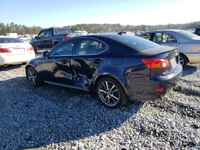 JTHBK262985059374 - 2008 LEXUS IS 250 BLUE photo 2