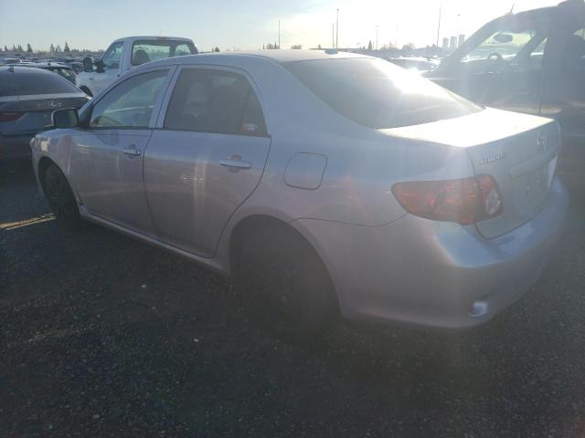 JTDBL40E599069293 - 2009 TOYOTA COROLLA BASE SILVER photo 2