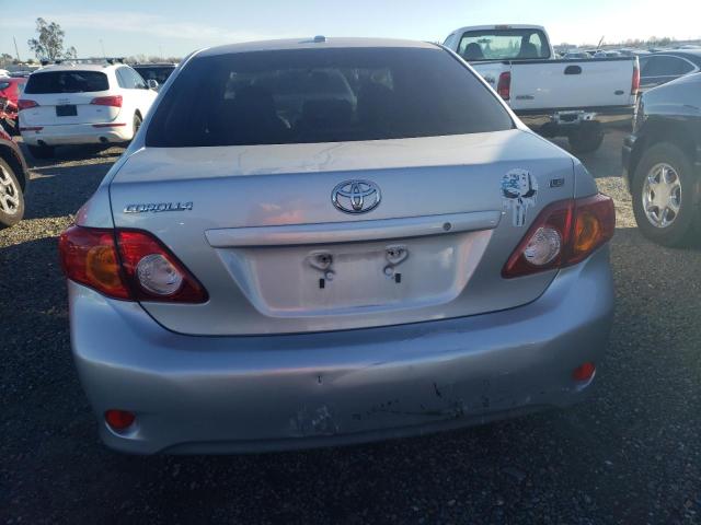 JTDBL40E599069293 - 2009 TOYOTA COROLLA BASE SILVER photo 6