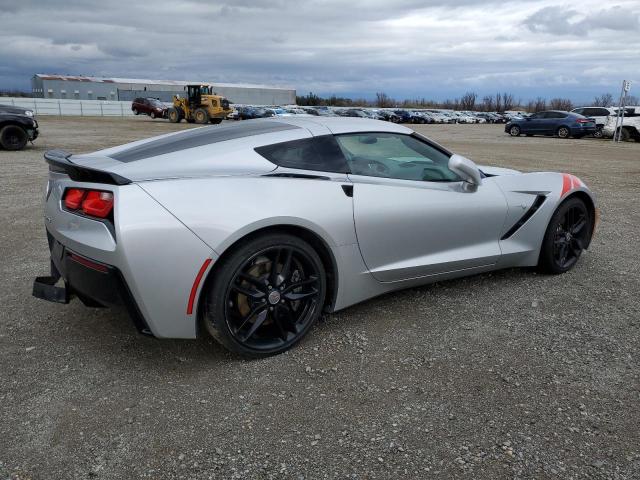 1G1YF2D79H5114395 - 2017 CHEVROLET CORVETTE STINGRAY 3LT SILVER photo 3