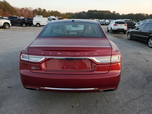 1LN6L9SP8H5608195 - 2017 LINCOLN CONTINENTA SELECT MAROON photo 6