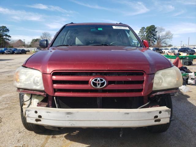 JTEGP21AX40022702 - 2004 TOYOTA HIGHLANDER BASE RED photo 5