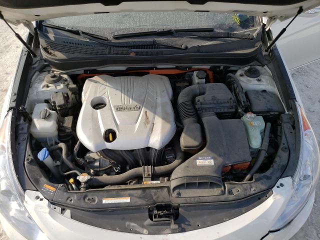 KMHEC4A4XDA066718 - 2013 HYUNDAI SONATA HYBRID WHITE photo 11