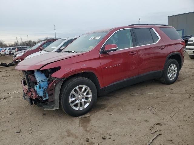 1GNEVGKW3MJ173620 - 2021 CHEVROLET TRAVERSE LT RED photo 1