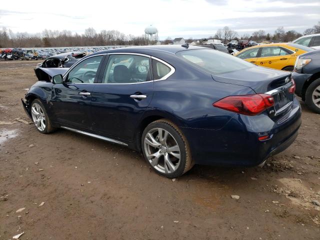 JN1BY1PR3JM370559 - 2018 INFINITI Q70L 3.7 LUXE BLUE photo 2