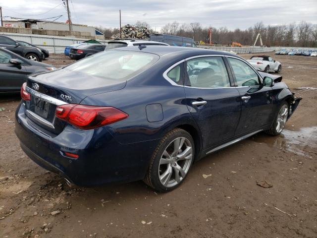 JN1BY1PR3JM370559 - 2018 INFINITI Q70L 3.7 LUXE BLUE photo 3