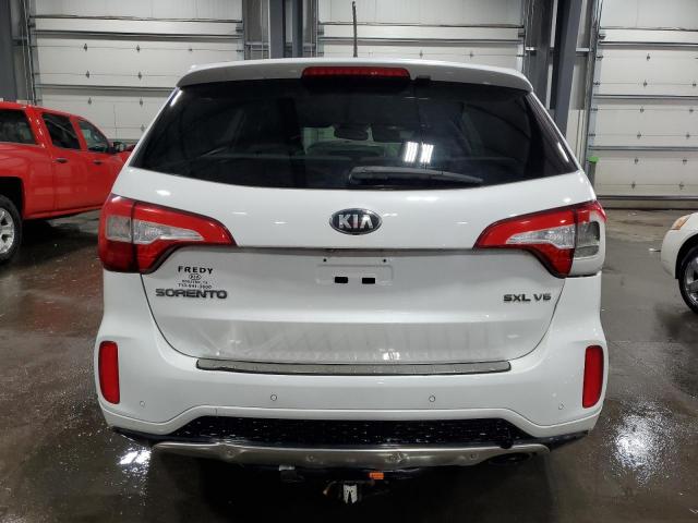 5XYKW4A71FG650131 - 2015 KIA SORENTO SX WHITE photo 6