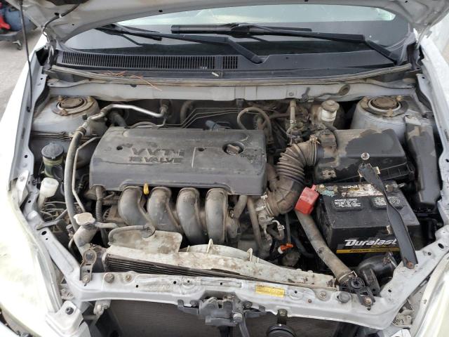 2T1KR32E35C339115 - 2005 TOYOTA COROLLA MA XR SILVER photo 11