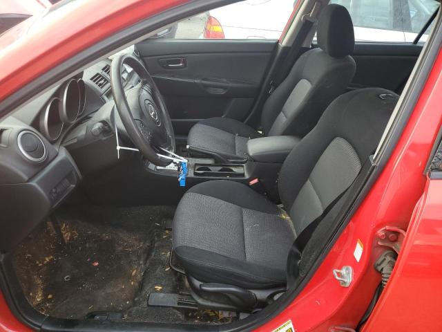 JM1BK32F771673524 - 2007 MAZDA 3 I RED photo 7