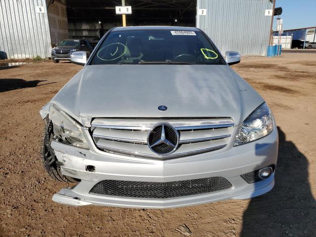 WDDGF56X78F090082 - 2008 MERCEDES-BENZ C 350 SILVER photo 5