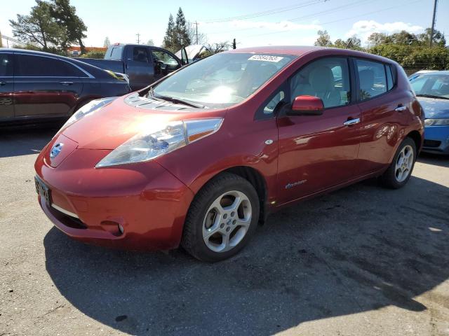 JN1AZ0CP9CT026086 - 2012 NISSAN LEAF SV RED photo 1