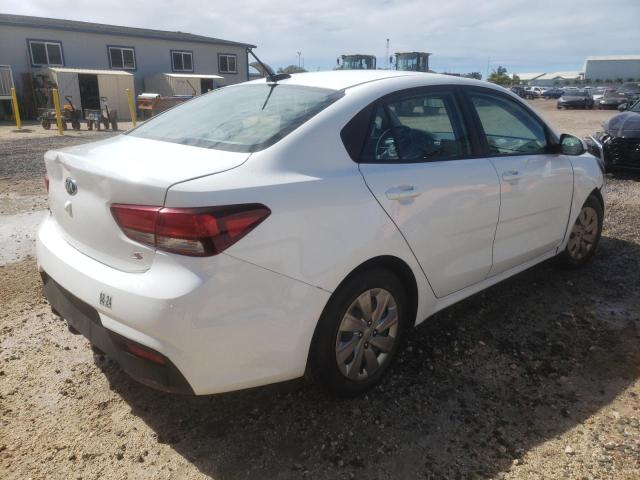 3KPA24ADXLE295076 - 2020 KIA RIO LX WHITE photo 3