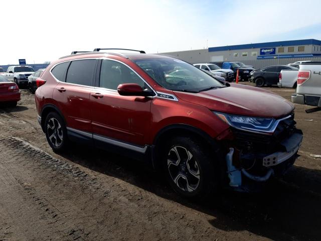 2HKRW2H98JH678908 - 2018 HONDA CR-V TOURING RED photo 4