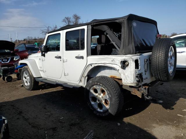 1C4BJWEG6EL138288 - 2014 JEEP WRANGLER U SAHARA WHITE photo 2
