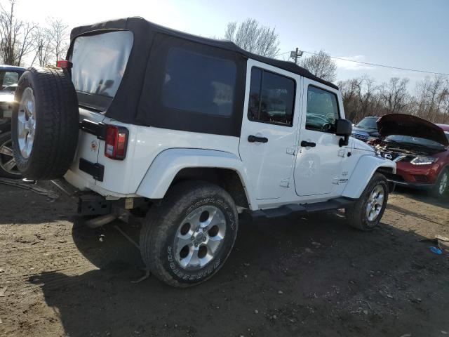 1C4BJWEG6EL138288 - 2014 JEEP WRANGLER U SAHARA WHITE photo 3