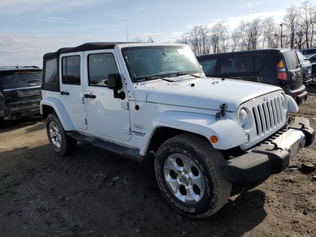 1C4BJWEG6EL138288 - 2014 JEEP WRANGLER U SAHARA WHITE photo 4