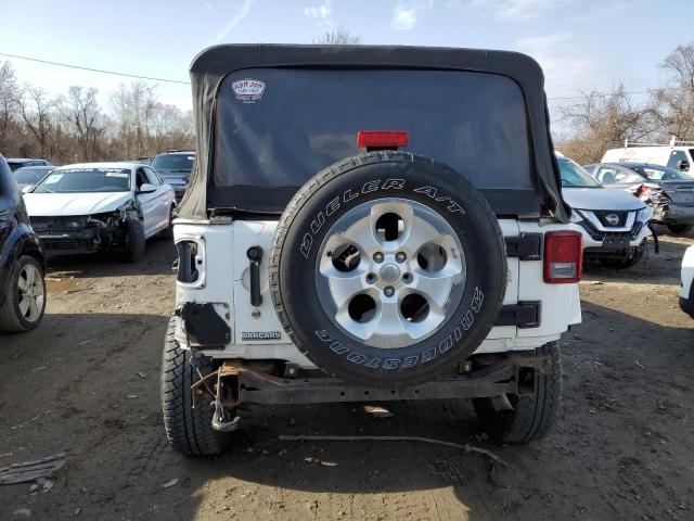 1C4BJWEG6EL138288 - 2014 JEEP WRANGLER U SAHARA WHITE photo 6