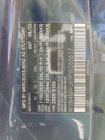 W1N4M4GB9PW265617 - 2023 MERCEDES-BENZ GLB 250 BLUE photo 13