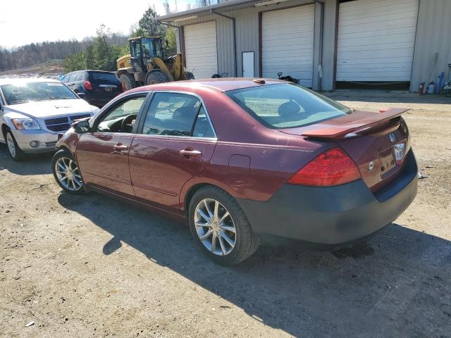 1HGCM56866A162716 - 2006 HONDA ACCORD EX BURGUNDY photo 2