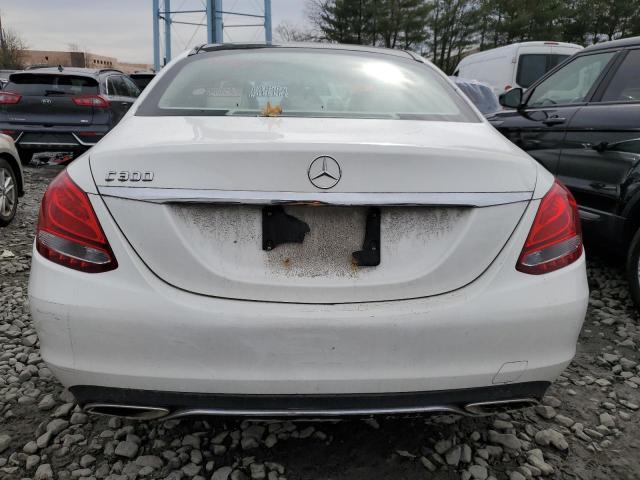 55SWF4JB3FU044311 - 2015 MERCEDES-BENZ C 300 WHITE photo 6