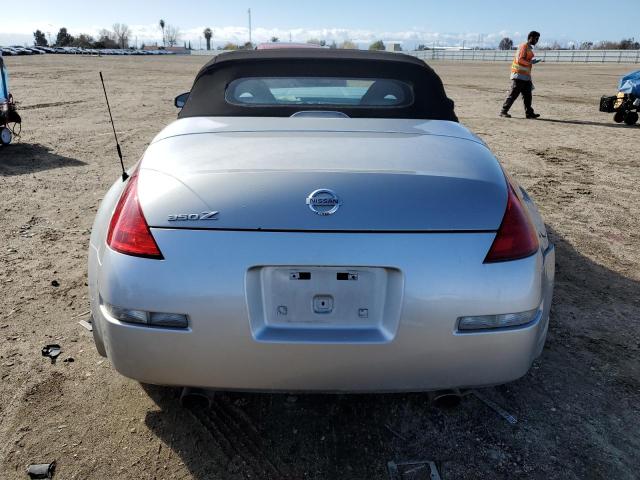 JN1AZ36A54T014754 - 2004 NISSAN 350Z ROADSTER SILVER photo 6