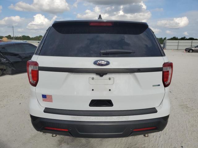 1FM5K8AR6KGB25277 - 2019 FORD EXPLORER POLICE INTERCEPTOR WHITE photo 6