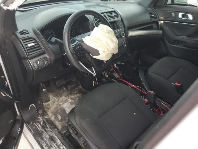 1FM5K8AR6KGB25277 - 2019 FORD EXPLORER POLICE INTERCEPTOR თეთრი ფოტო 8