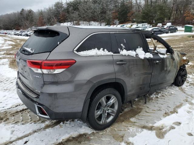 5TDDGRFH2HS033282 - 2017 TOYOTA HIGHLANDER HYBRID LIMITED GRAY photo 3