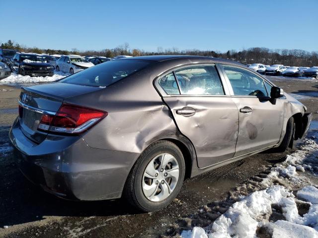 2HGFB2F56DH603217 - 2013 HONDA CIVIC LX GRAY photo 3