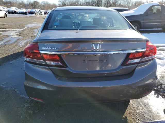 2HGFB2F56DH603217 - 2013 HONDA CIVIC LX GRAY photo 6