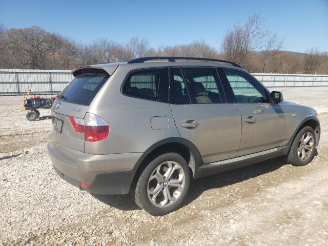 WBXPC9C42AWJ31568 - 2010 BMW X3 XDRIVE30I SILVER photo 3