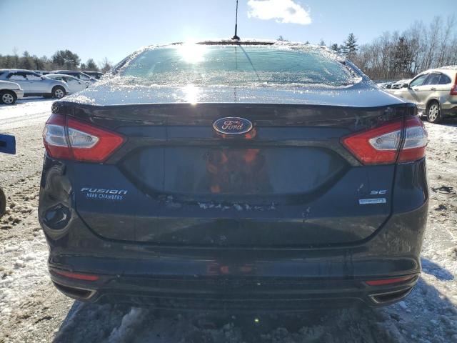 3FA6P0H94FR156503 - 2015 FORD FUSION SE BLACK photo 6