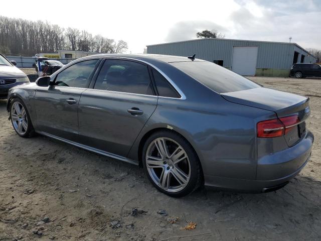 WAU43AFD3GN020360 - 2016 AUDI A8 L QUATTRO GRAY photo 2