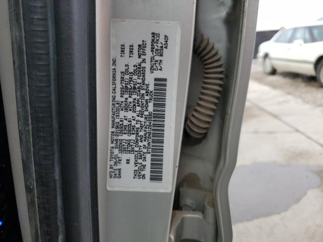 5TEHN72N81Z845590 - 2001 TOYOTA TACOMA DOUBLE CAB 灰色 照片 12